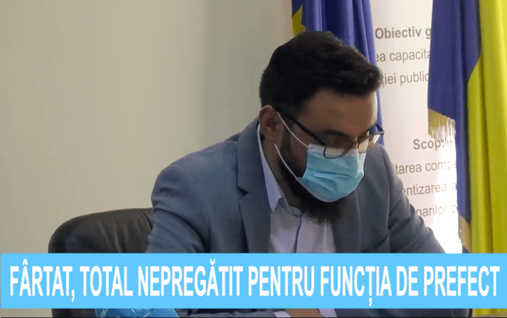 Liberalul Sebastian Fârtat, total nepregătit pentru funcția de prefect